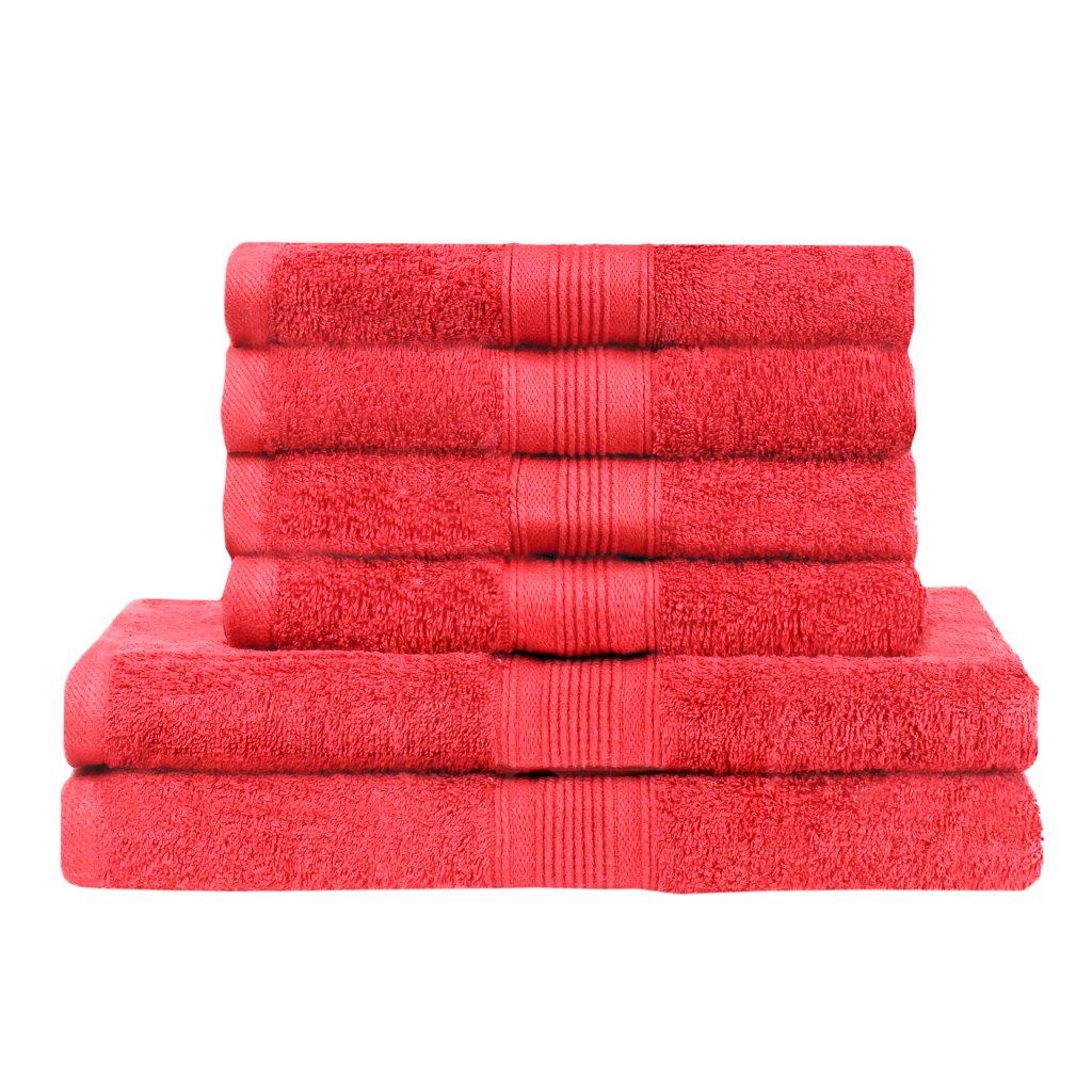 Frottee Handtücher - 6er Set (2 Duschtücher & 4 Handtücher) – HL-Kauf
