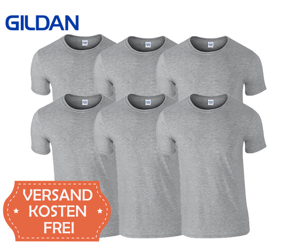 Gildan - Softstyle Rundhals T-Shirts 6er Set's
