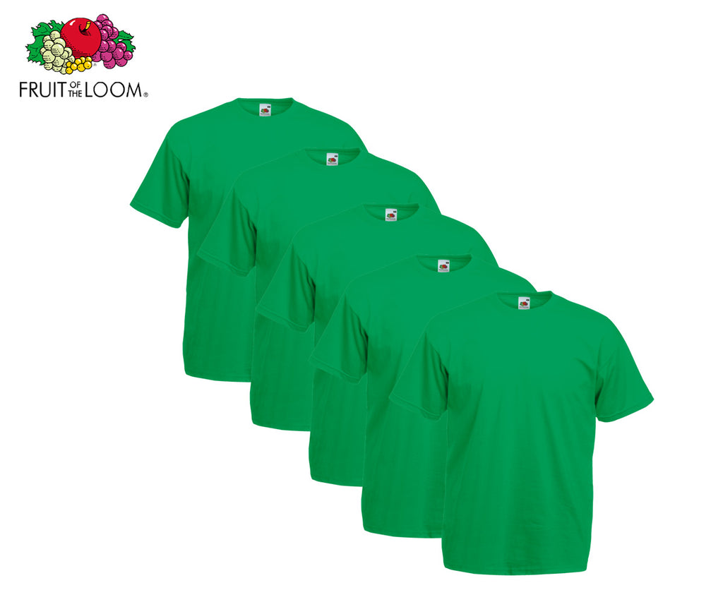 Fruit Of The Loom - Valueweight T-Shirt - 5er Set's einfarbig knallige Farben